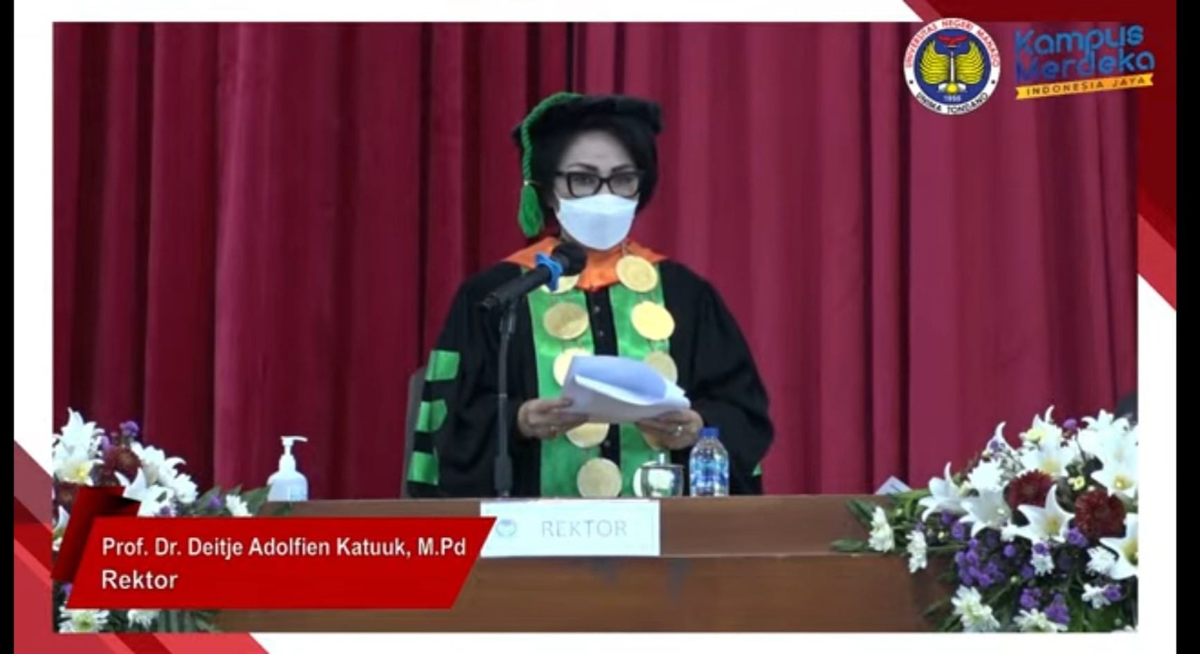 Mewisuda 865 Lulusan, Rektor Unima: Masyarakat Sedang Menunggu Kreativitas dan Inovasi Anda