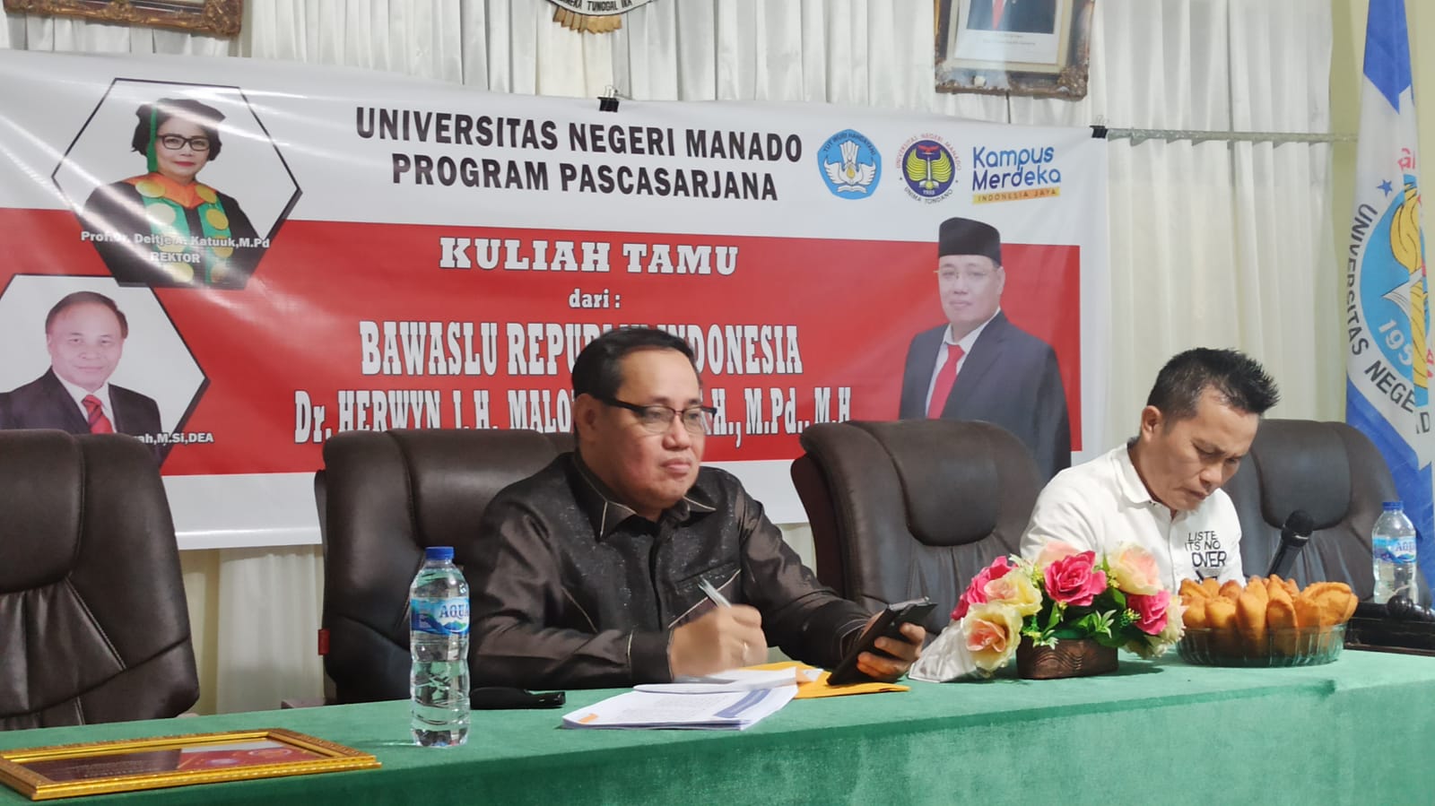 Pemateri Kuliah Tamu di Unima, Malonda Ulas Kewenangan Bawaslu