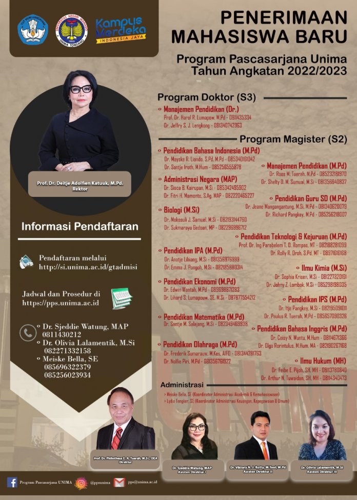 Ayo! Unima Resmi Buka Pendaftaran Pascasarjana