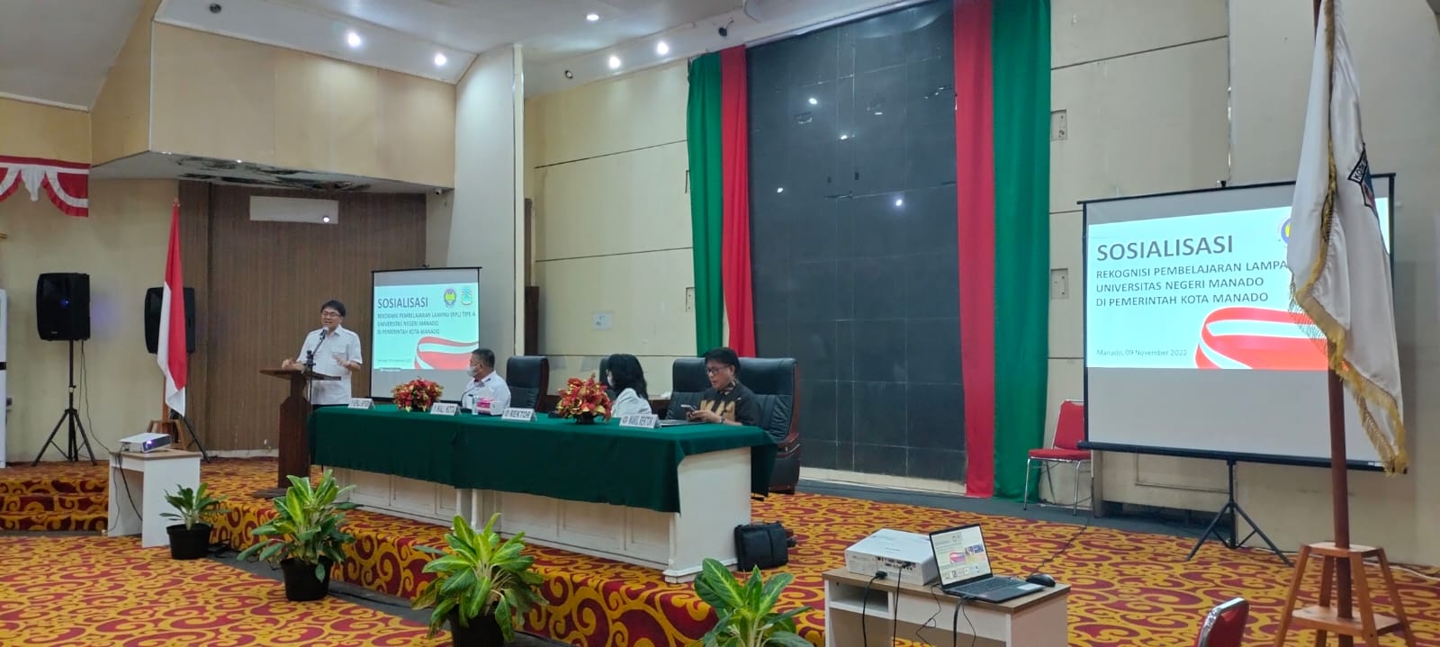 Sosialisasi Tim RPL Unima di Universitas Negeri Manado