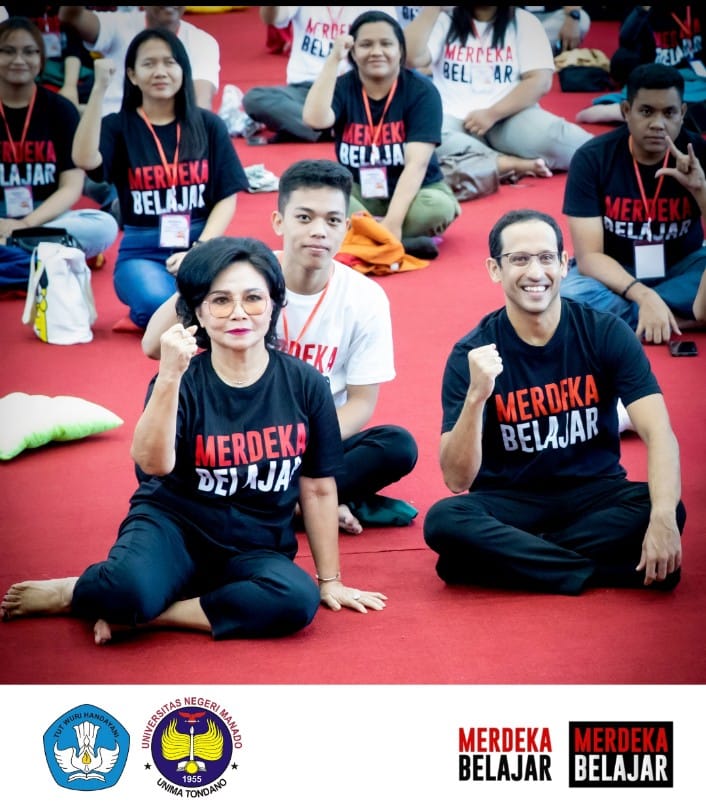 Nadiem, Rektor Unima dan Komisi X DPR RI Dialog Soal MBKM