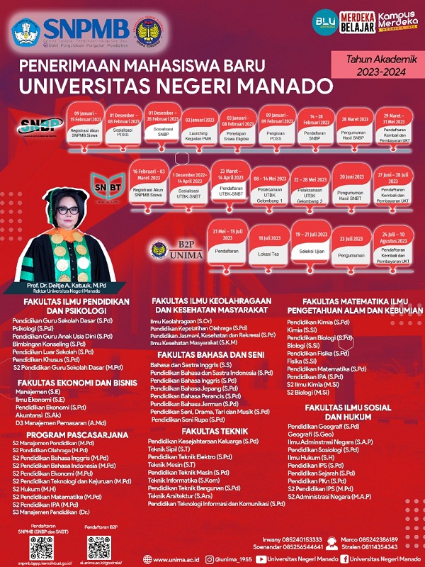 Rektor Unima Sosialisasi Prodi Bergengsi dan Siap Pakai