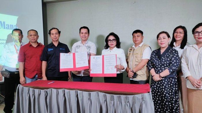 Siap Dukung Program Unima Mapalus, Prof Deitje Katuuk Teken MoU Bersama Tribun Manado