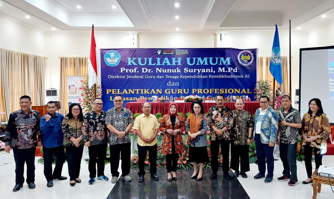 Dirjen GTK Kemendikbud Ristek Lantik Guru Profesional, Rektor Unima Sebut Generasi Unggul Ditentukan Oleh Para Guru