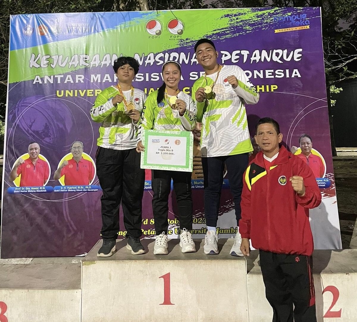 Bikin Bangga! Mahasiswa Unima Raih Medali Emas Di Kejuaraan Nasional Petanque Antara Mahasiswa Se Indonesia