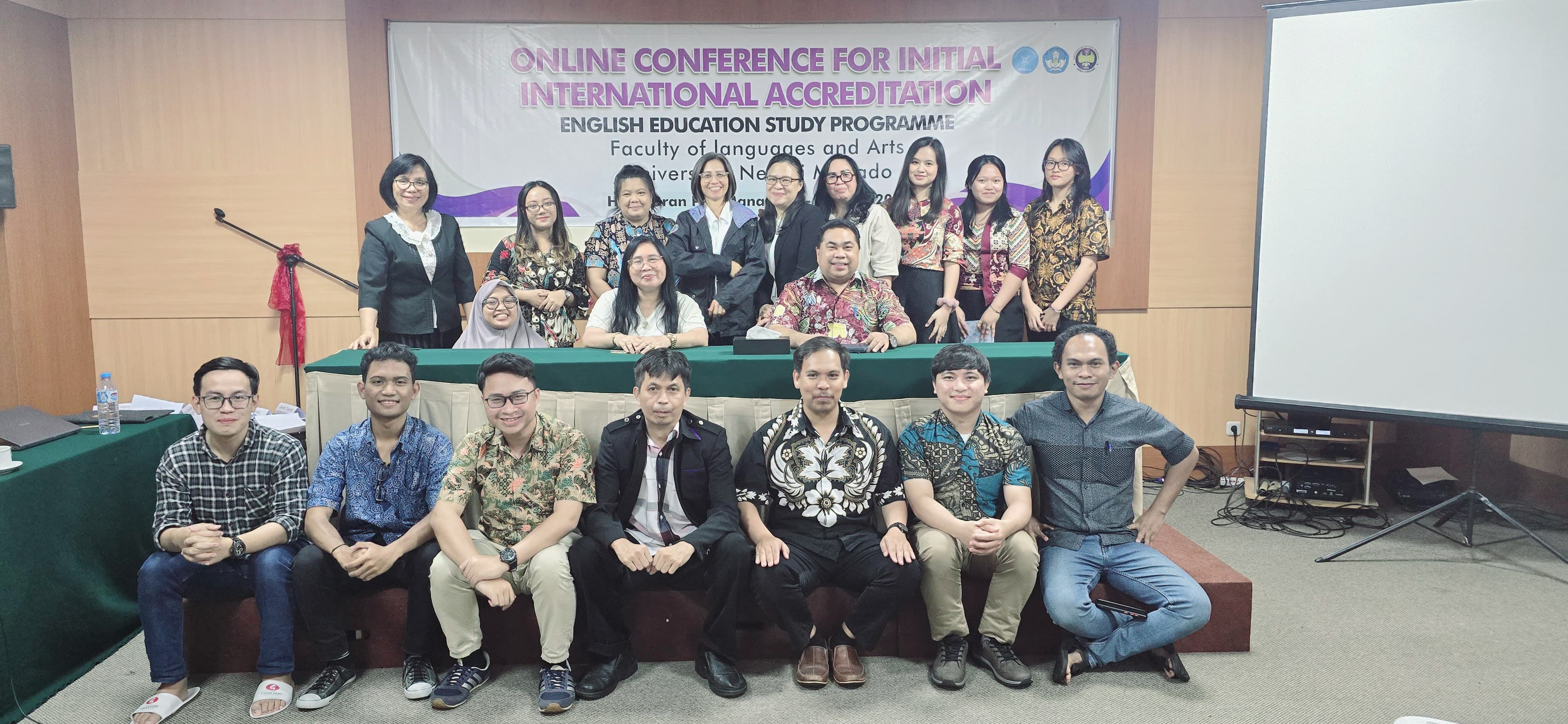 Program Studi Pendidikan Bahasa Inggris, FBS UNIMA sukses menjalani proses Akreditasi Internasional dari FIBAA (Foundation for International Business Administration Accreditation)
