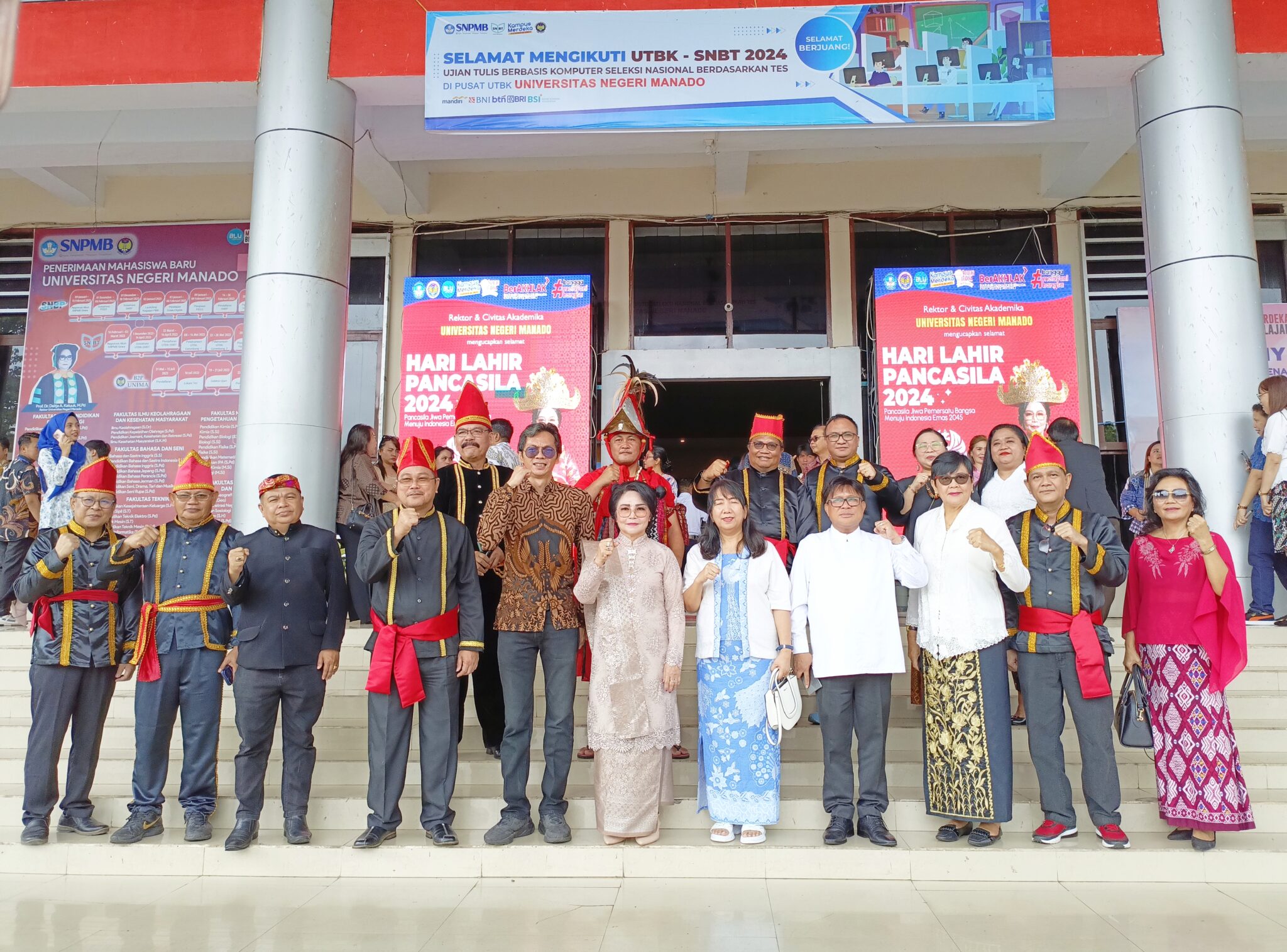Kenakan Kebaya Nasional di Upacara Hari Lahir Pancasila, Rektor Prof Deitje Katuuk: Jaga Persatuan Kerukunan dan Keutuhan di Unima