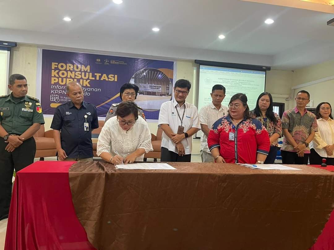 Karo Perencanaan, Kerja sama dan Humas Unima Vivi Saroinsong MAP Hadiri FGD Forum Konsultasi Publik Peninjauan Ulang Standar Pelayanan Publik KPPN Tipe A1 Manado