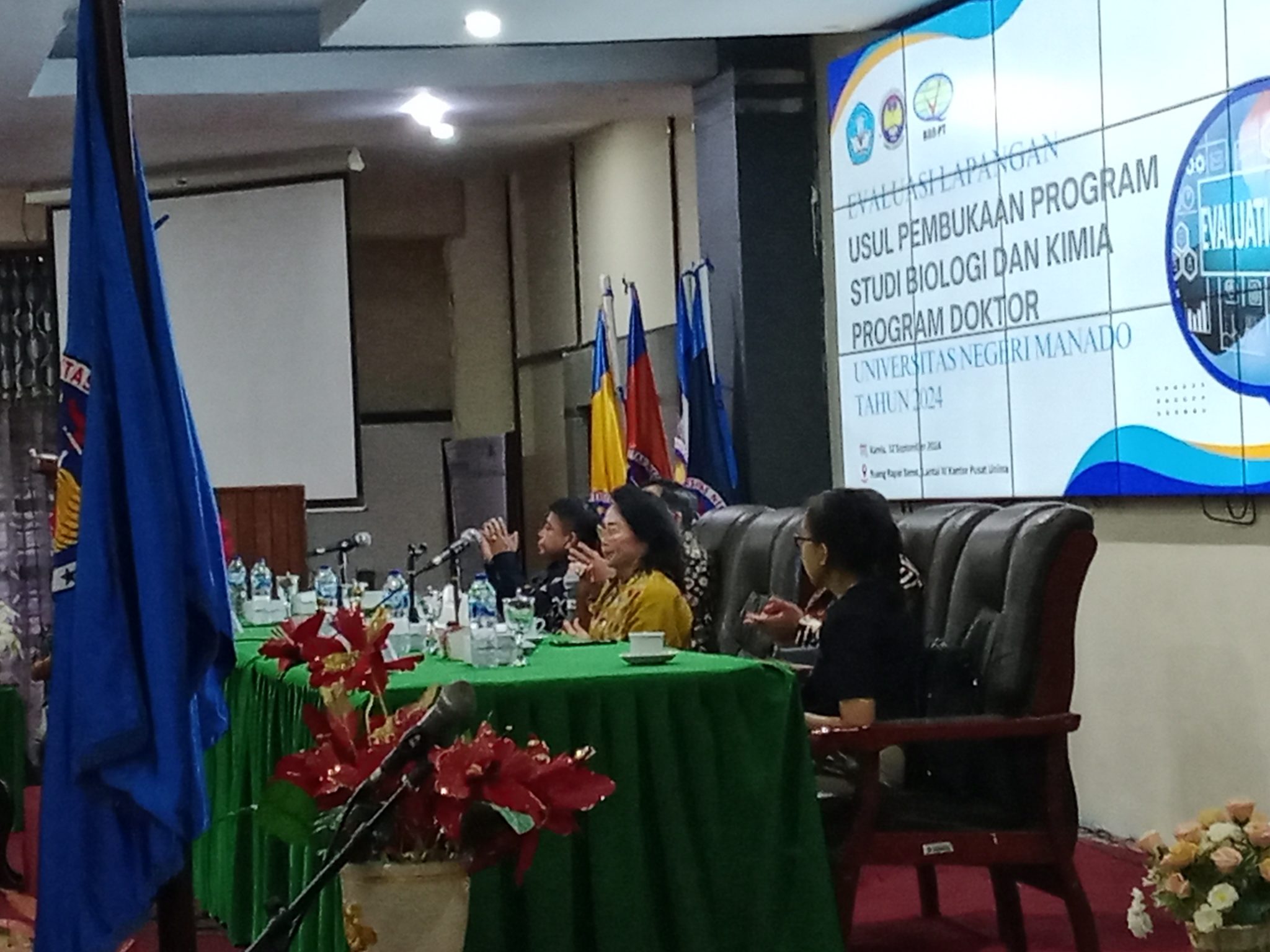 Momen Evaluasi Lapangan Usul Pembukaan Prodi Biologi dan Kimia Program Doktor, Rektor Unima Paparkan Alasan Pembukaan Prodi Baru