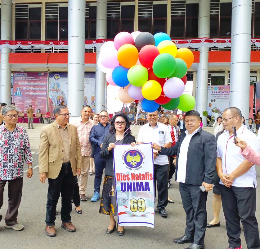 Peringati Dies Natalis ke 69 Tahun, Prof Dr Deitje Adolfien Katuuk MPd Ucap Terima Kasih Kepada Rektor Unima Terdahulu