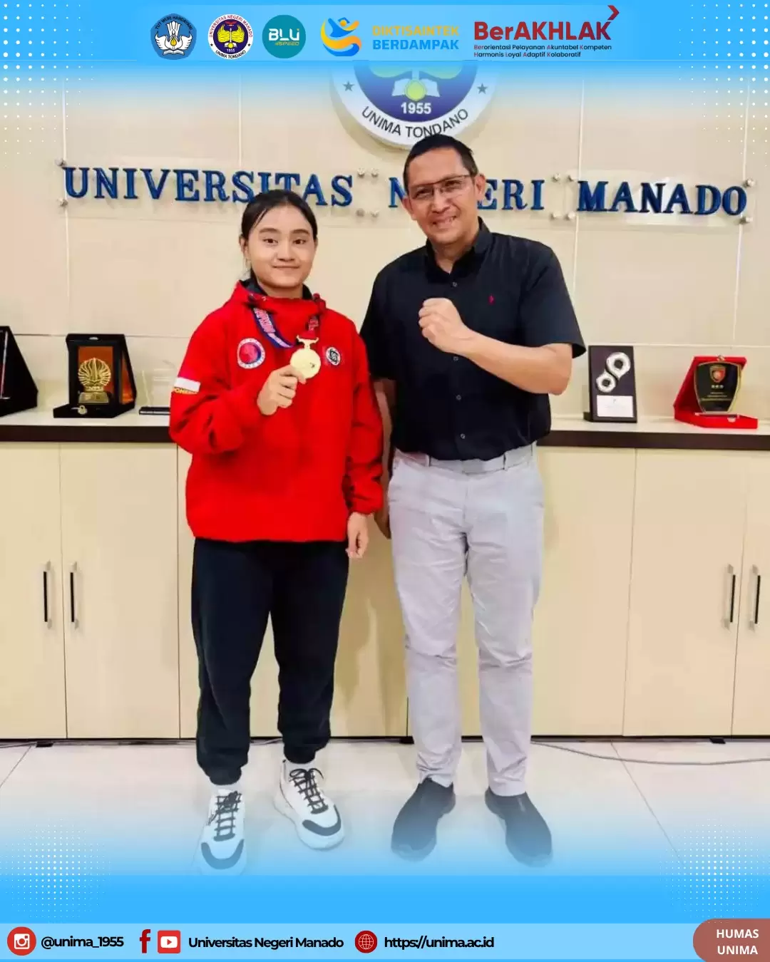 Mahasiswi IKOR Unima, Gracia Karin Tanwijaya, Harumkan Nama Indonesia di Kejuaraan Hapkido Asia Tenggara