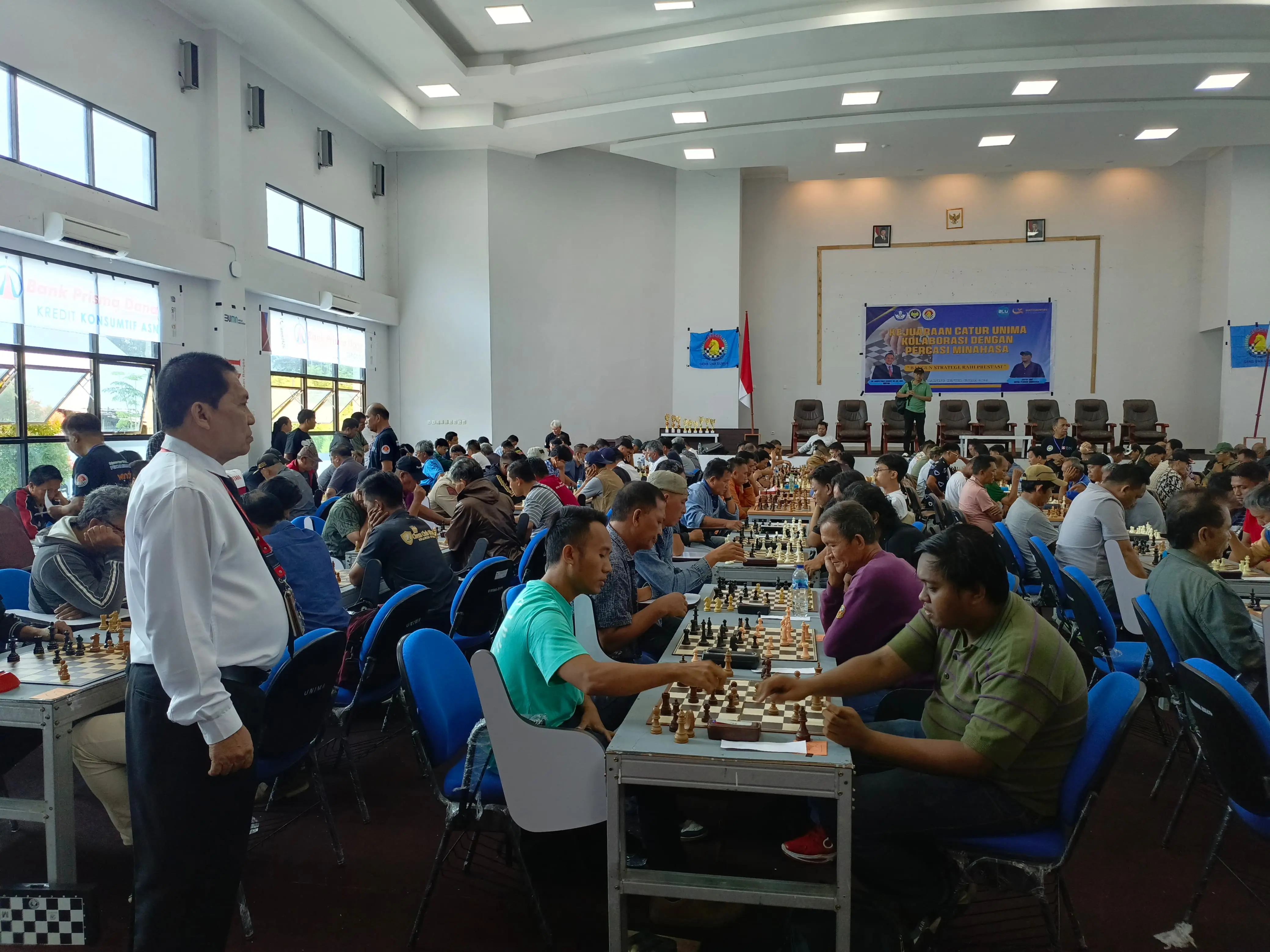 236 Pecatur Ikuti Kejuaraan Catur Terbuka Piala Rektor Unima