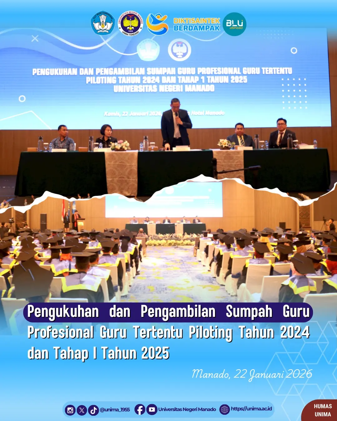 Pengukuhan dan Pengambilan Sumpah Guru Profesional Guru Tertentu Piloting Tahun 2024 dan Tahap I Tahun 2025