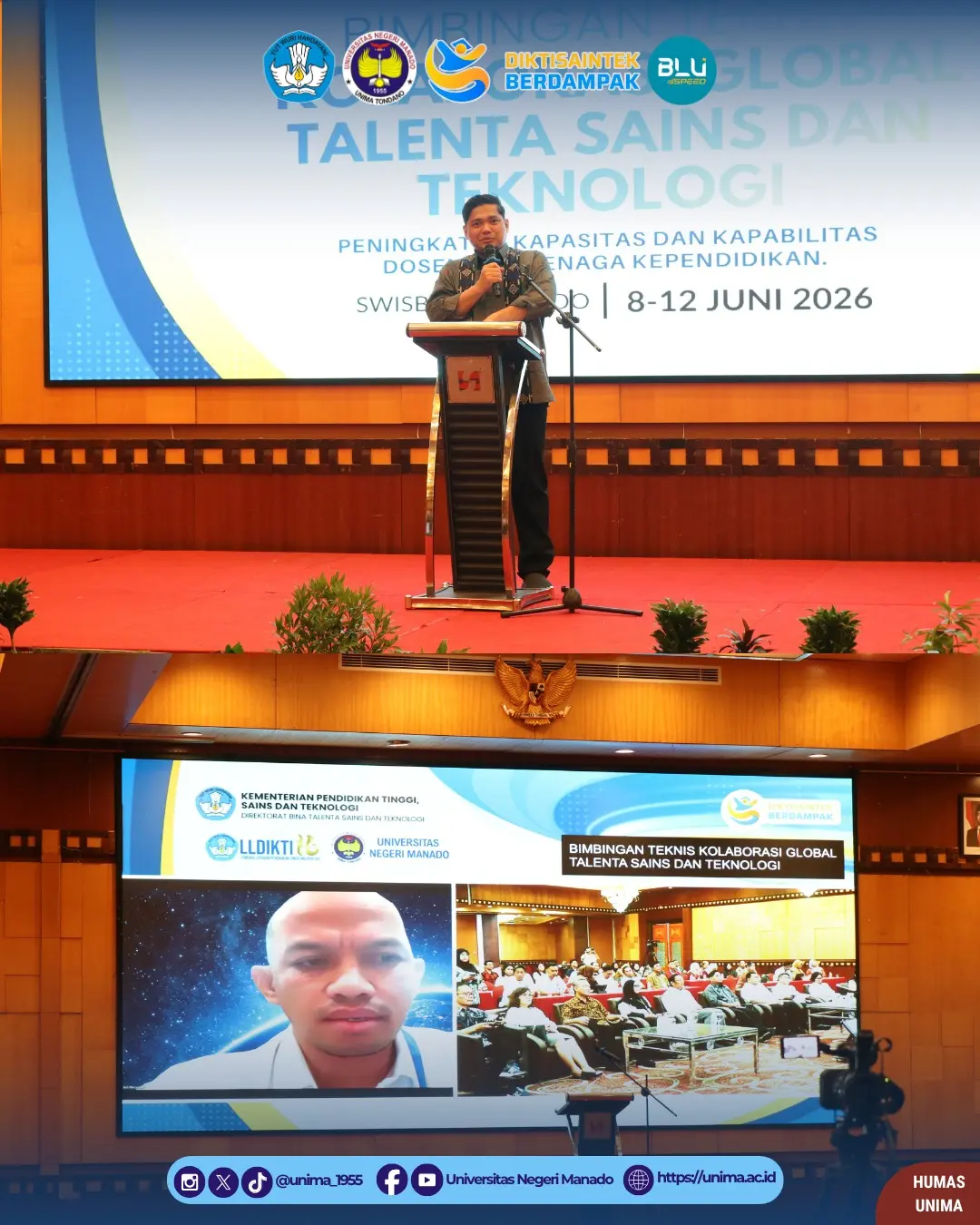 UNIMA Tuan Rumah Bimtek Kolaborasi Global 2026, Perkuat Kapasitas Talenta Saintek dan Kemitraan Internasional