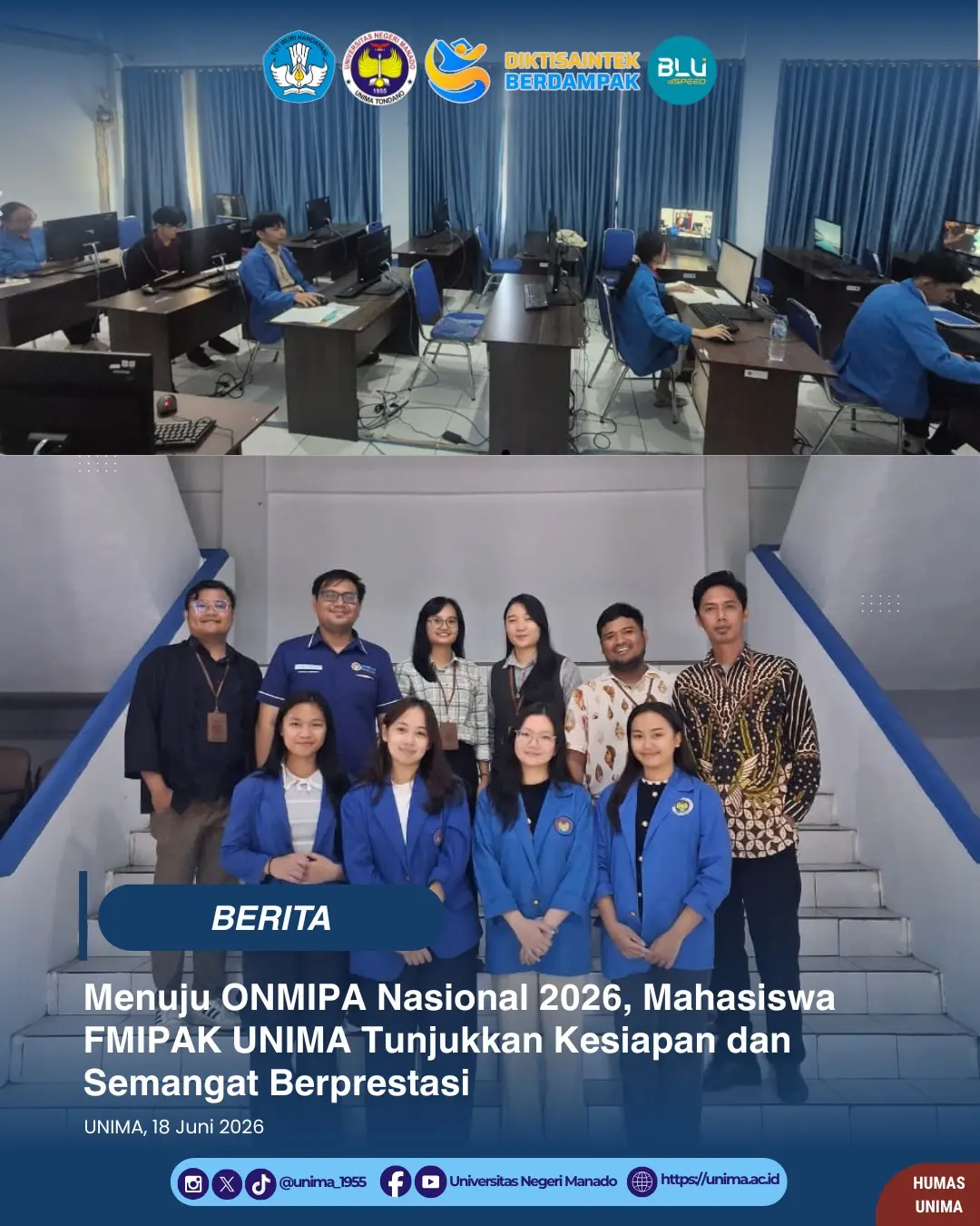 Menuju ONMIPA Nasional 2026, Mahasiswa FMIPAK UNIMA Tunjukkan Kesiapan dan Semangat Berprestasi